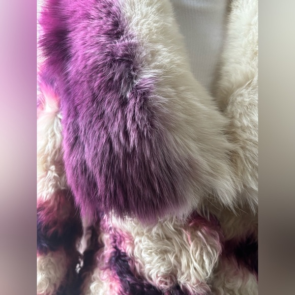 🍇 😍Dreamy Mongolian Wool & Fox Fur Jacket 😍🍇 - Picture 8 of 11